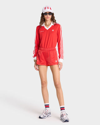 Adidas Track Short - Sports Red/White