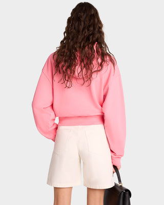 Hoodie cropped Wellness Ivy - Candy/Blanc