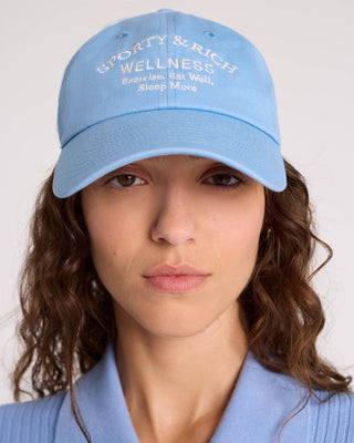 Wellness Studio Hat - Sky Blue/White