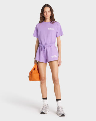 Wellness Ivy Disco Short - Violet/White