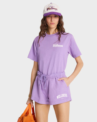 Wellness NY T-Shirt - Violet/White