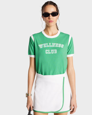 Wellness Club Sports Tee - Verde/White