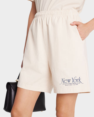 NY 94 Gym Short - Cream/Navy