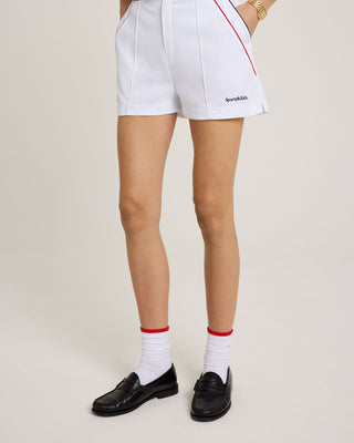 Serif Logo Borg Short - White/Navy/Red