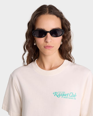 94 Racquet Club T-Shirt - Coconut/Caribbean