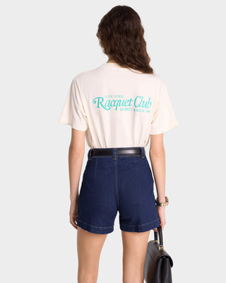 94 Racquet Club T-Shirt - Coconut/Caribbean