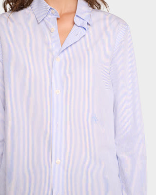 SRC Shirt - White/Light Blue Striped