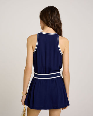 SRC Phoebe Dress - Navy/White