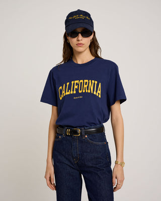 California T-Shirt - Navy/Gold