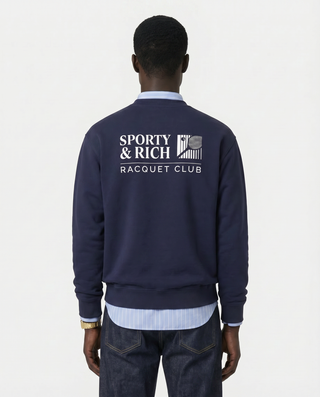 Promo Crewneck - Navy/White