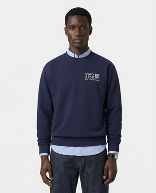 Promo Crewneck - Navy/White