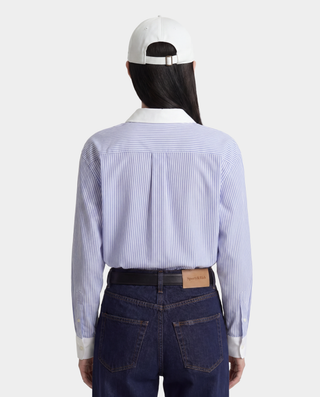SRC Oversized Shirt - Blue Striped