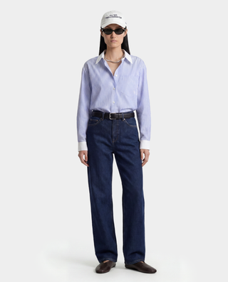 SRC Oversized Shirt - Blue Striped