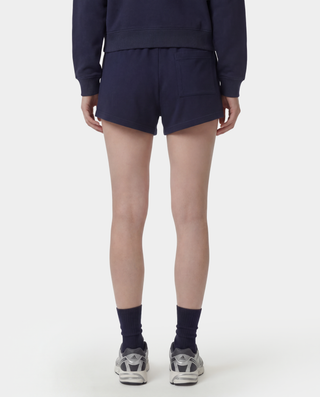 NY Crest Embroidered Disco Short - Dark Navy