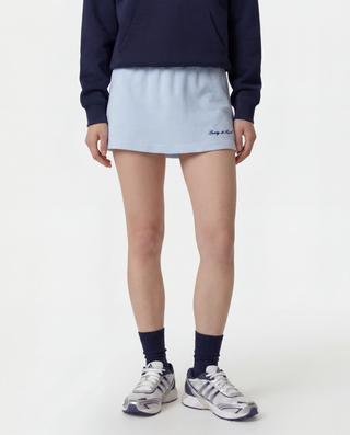 Signature Logo Terry Skirt - Ciel