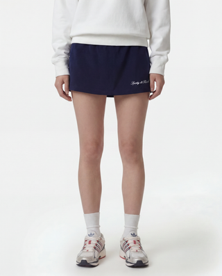 Signature Logo Terry Skirt - Dark Navy