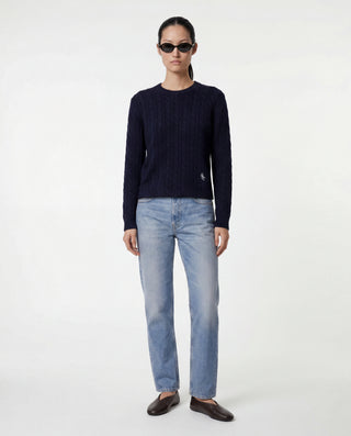 SRC Cable Sweater - Dark Navy