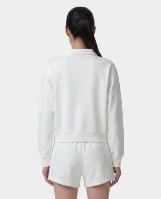 NY Crest Embroidered Polo - White