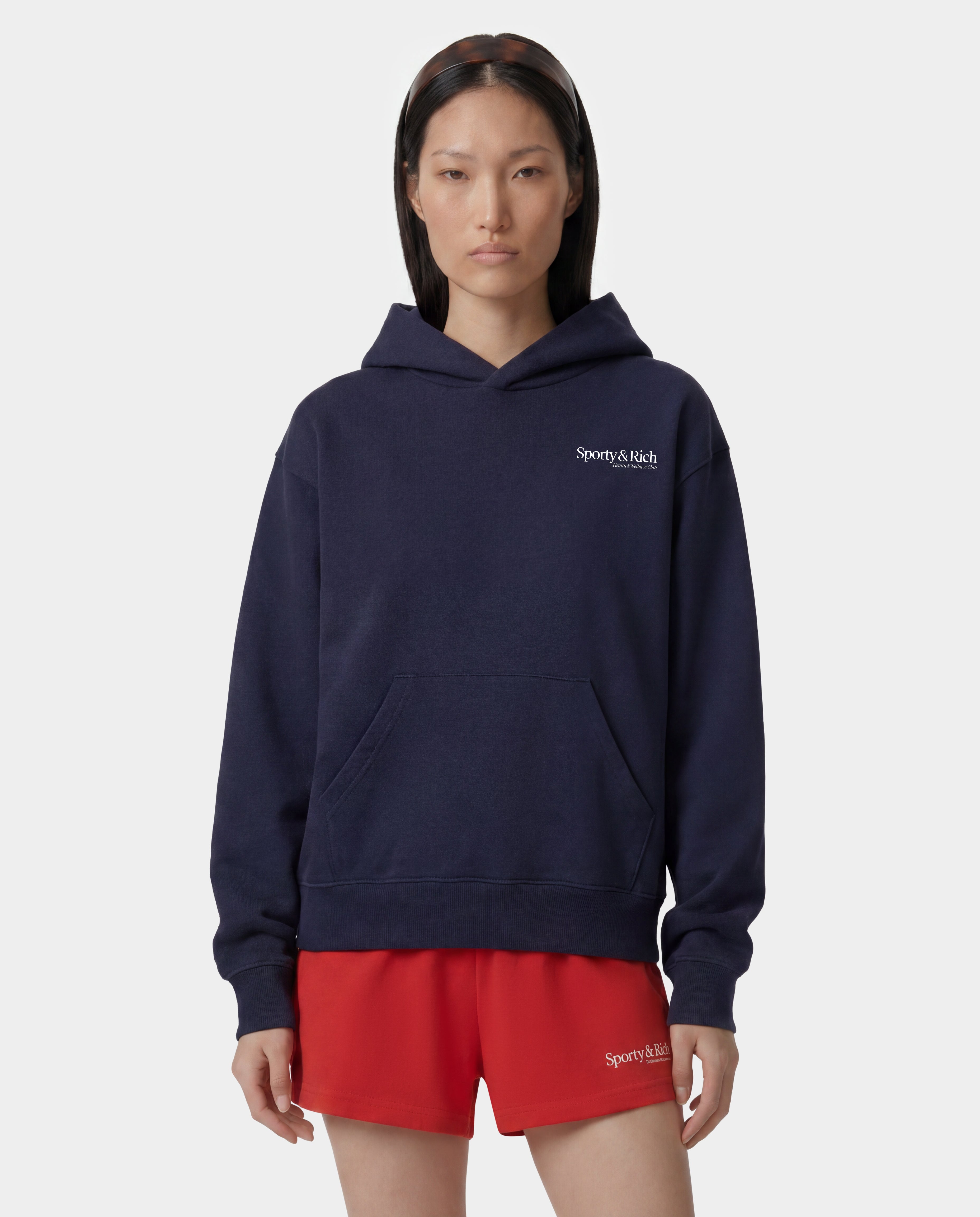 美品　SPORTY＆RICH/スポーティアンドリッチ SRWC HOODY Modern Hoodie - Dark Navy – Sporty & Rich