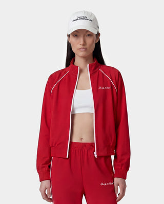 Signature Logo Retro Track Jacket - Ruby