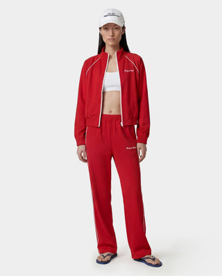 Signature Logo Retro Track Jacket - Ruby