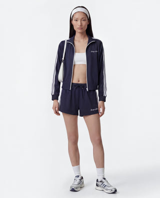 Signature Logo Retro Track Short - Dark Navy