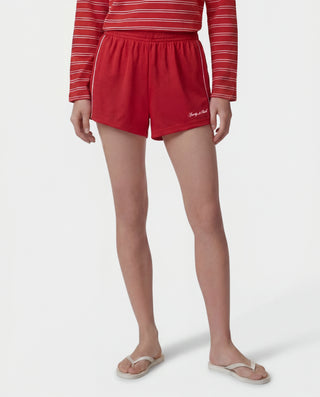 Signature Logo Retro Track Short - Ruby