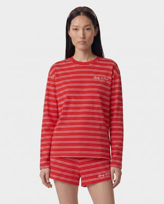Signature Logo Easy Longsleeve - Ruby
