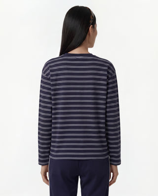 Signature Logo Easy Longsleeve - Dark Navy
