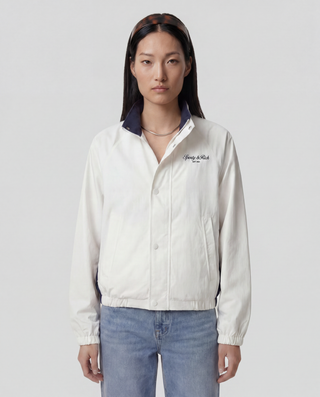 Signature NY Contrast Jacket - White