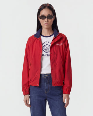Signature NY Contrast Jacket - Ruby
