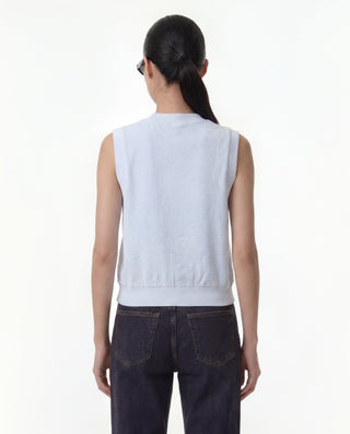 Signature Logo Terry Vest - Ciel