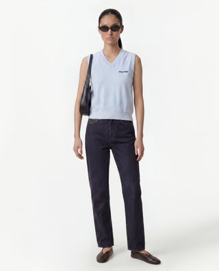 Signature Logo Terry Vest - Ciel
