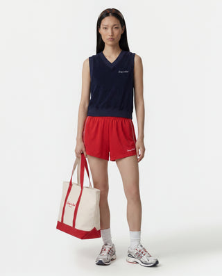 Signature Logo Terry Vest - Dark Navy