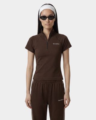 Serif Logo SS Sports Quarter Zip - Cioco
