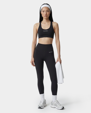 Serif Logo Legging - Carbon