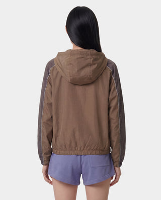 Serif Logo Gym Jacket - Sand/Carbon/White