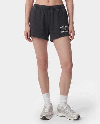 Varsity Crest Disco Short - Carbon