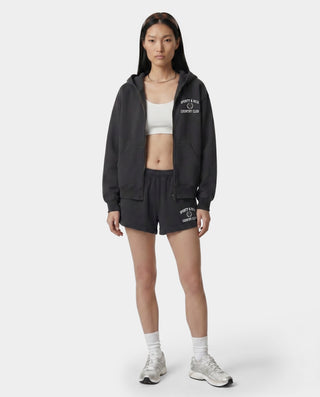 Varsity Crest Disco Short - Carbon
