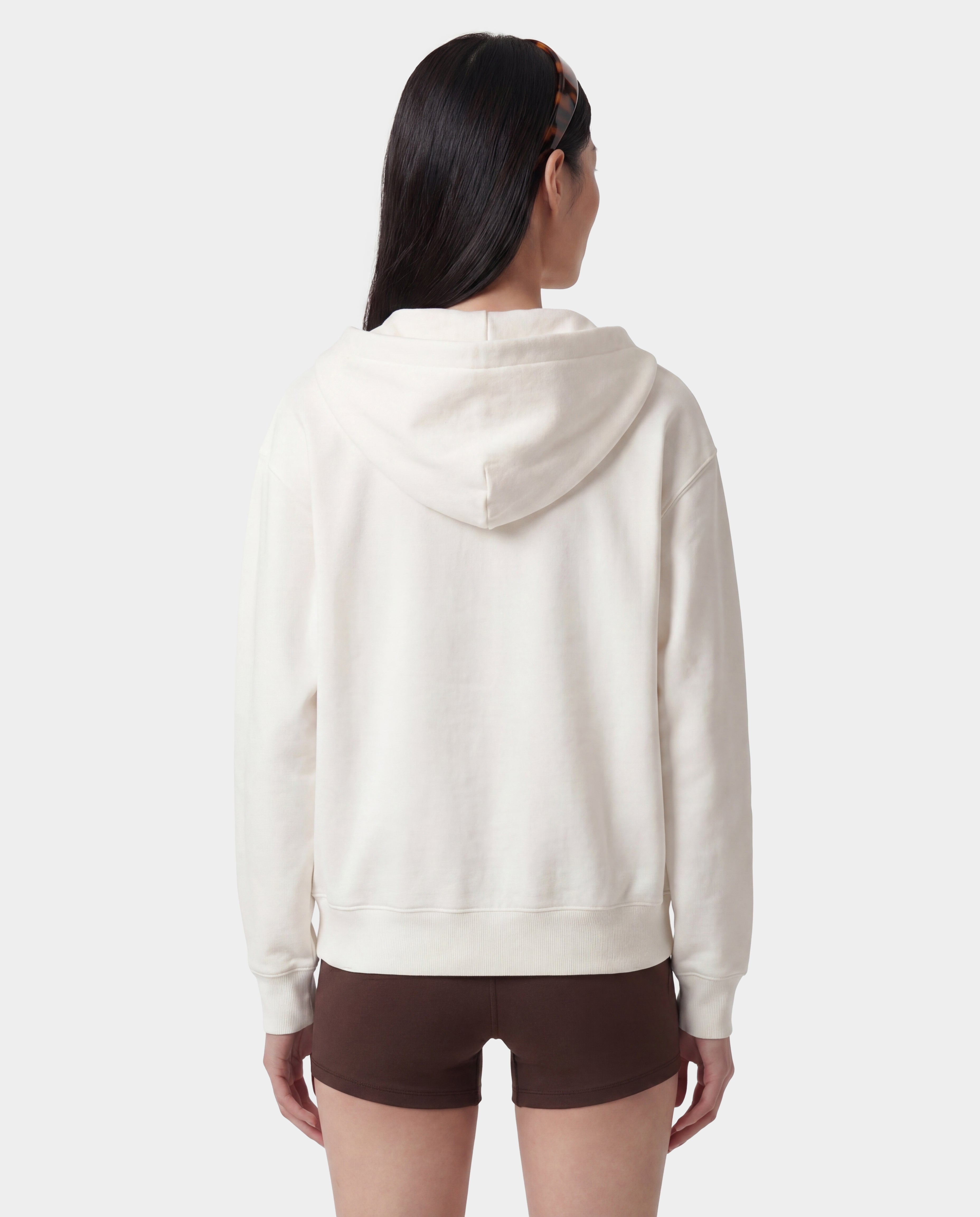 美品　SPORTY＆RICH/スポーティアンドリッチ SRWC HOODY SR Sport Embroidered Zip Hoodie - Ecru – Sporty & Rich