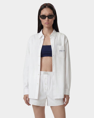 Signature NY Oversized Shirt - White