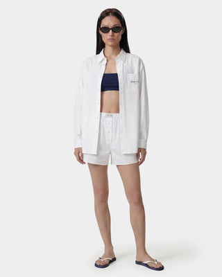Signature NY Oversized Shirt - White