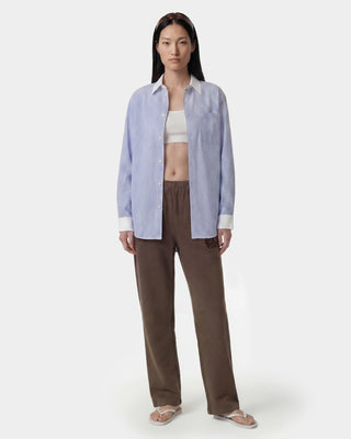 SRC Oversized Shirt - Blue Striped