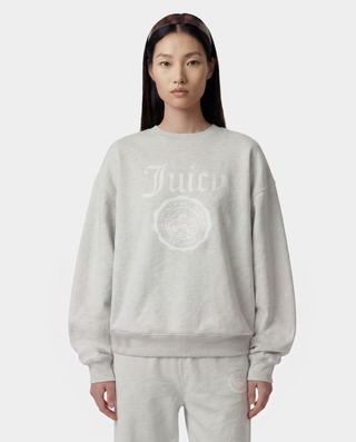 Juicy Emblem Crewneck - Heather Gray