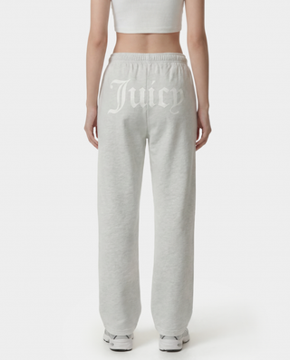 Juicy Emblem Wide Sweatpant - Heather Gray