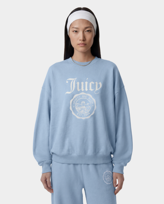 Juicy Emblem Crewneck - Sky Blue