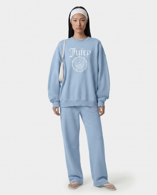 Juicy Emblem Crewneck - Sky Blue