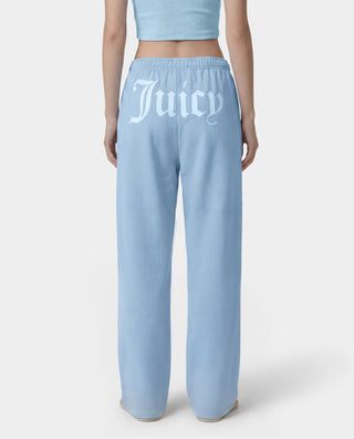 Juicy Emblem Wide Sweatpant - Sky Blue
