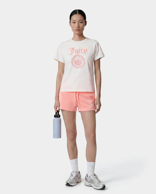 Juicy Emblem Essentials Tee - White/Rose