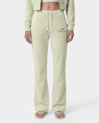 Juicy Script Velour Sweatpant - Sage
